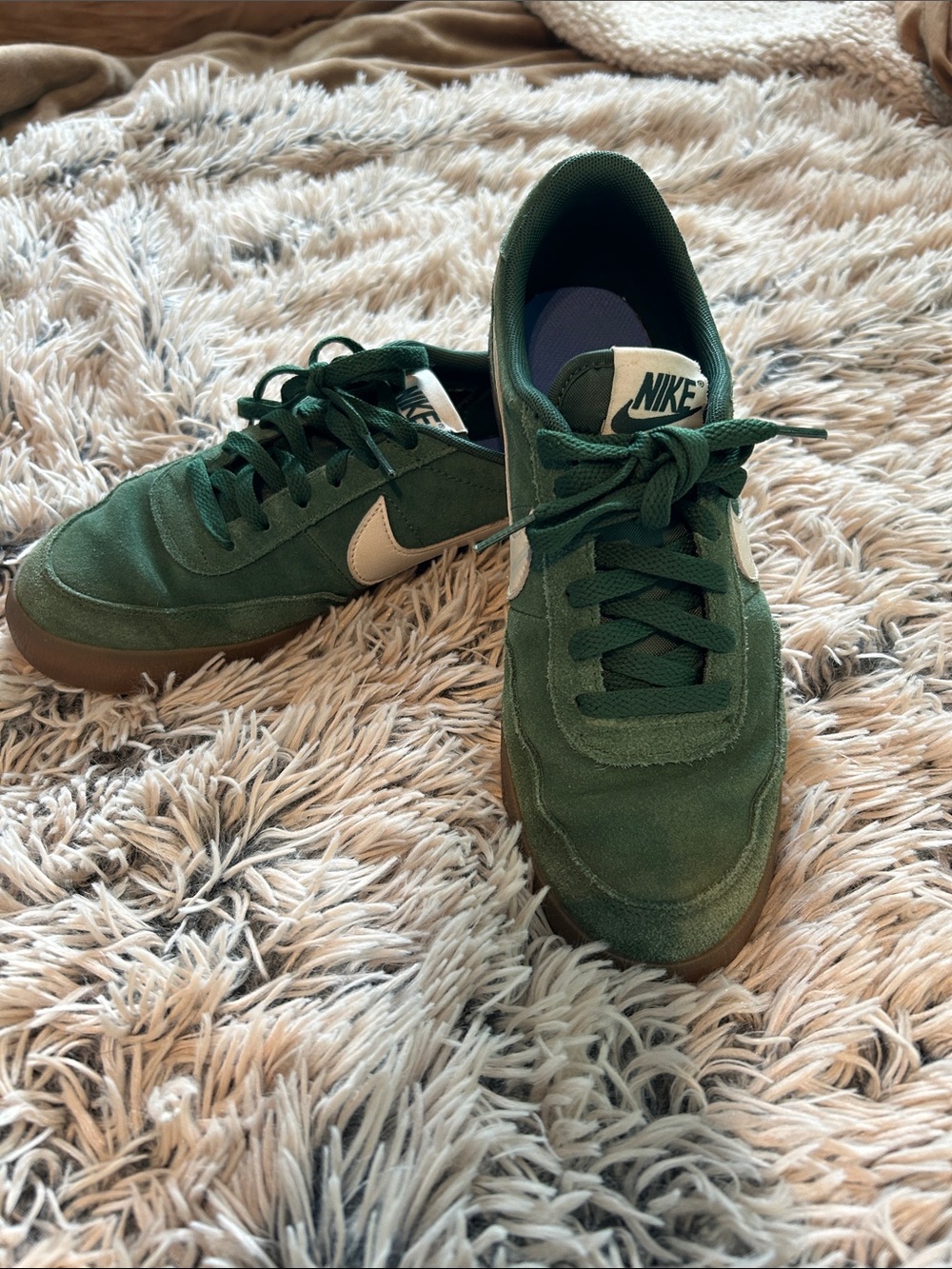 Nike Dark Green Suede “Kill Shot” Sneakers Big Kids 7/Women’s 8.5